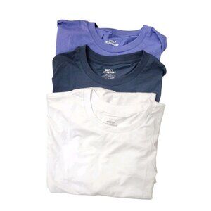 Built Different Crew Neck Shirt Size 3XL Tall 3 Shirts Navy White Purple Rtl $67